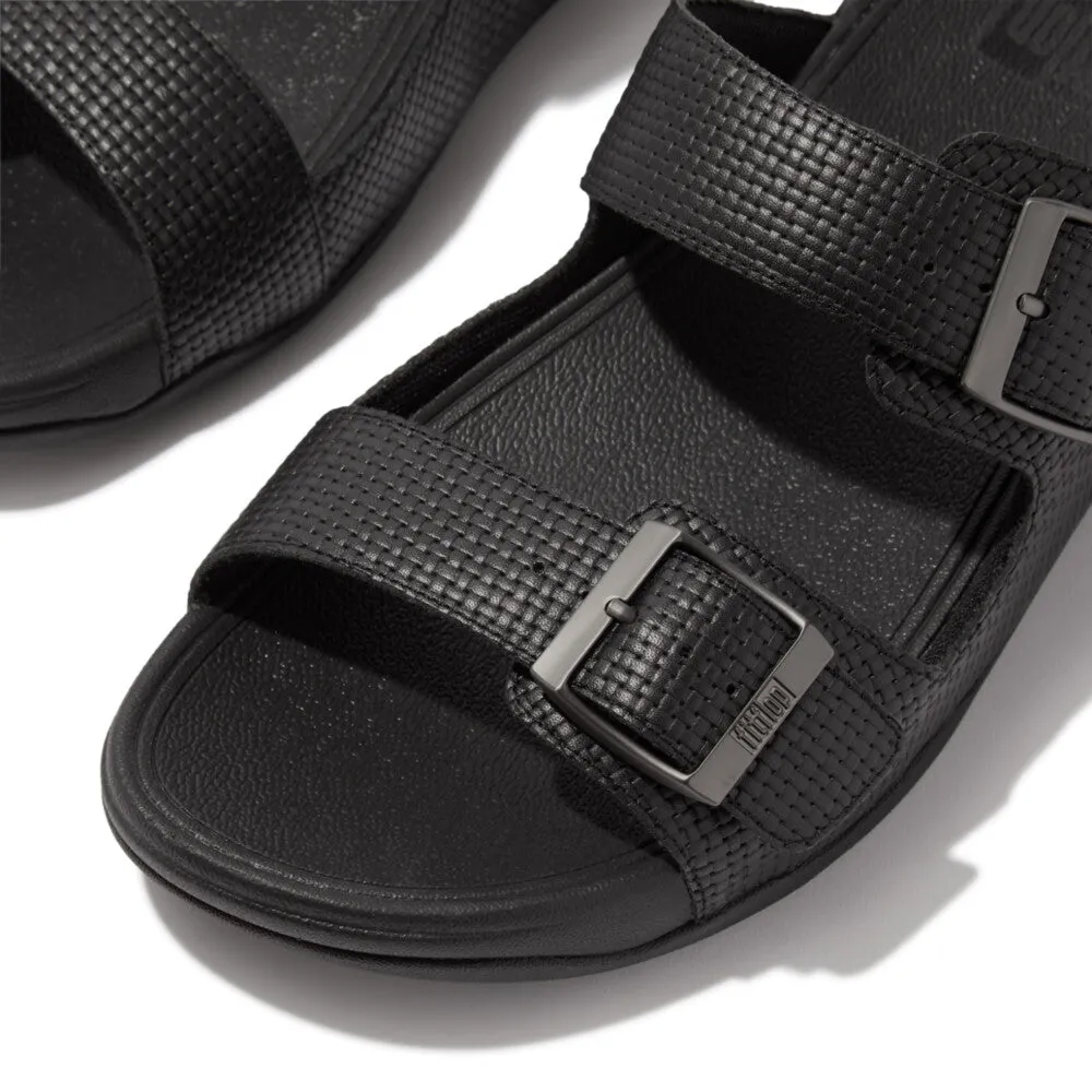 รองเท้าแตะ ผู้ชาย รุ่น GOGH MOC MENS BUCKLE WEAVE-EMBOSSED LEATHER SLIDES