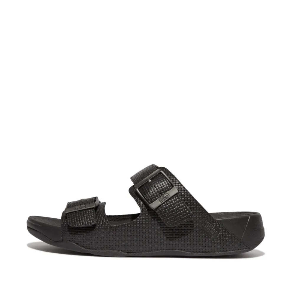 รองเท้าแตะ ผู้ชาย รุ่น GOGH MOC MENS BUCKLE WEAVE-EMBOSSED LEATHER SLIDES