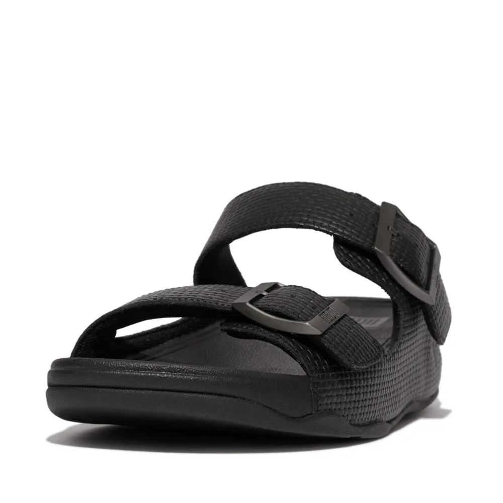 รองเท้าแตะ ผู้ชาย รุ่น GOGH MOC MENS BUCKLE WEAVE-EMBOSSED LEATHER SLIDES