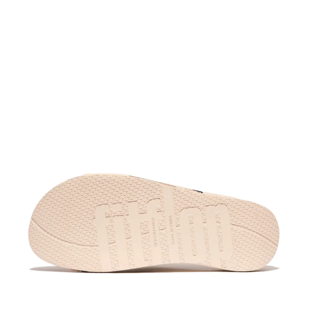 รองเท้าแตะ ผู้ชาย รุ่น iQUSHION MEN'S STRIPE-WEBBING/LEATHER CROSS SLIDES