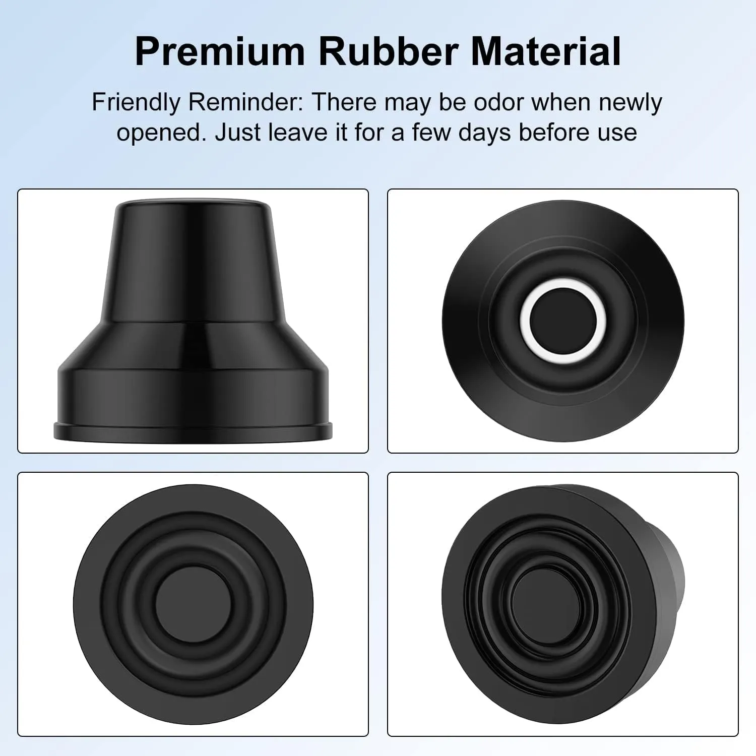 12 PCS Rubber Cane Tips Replacement