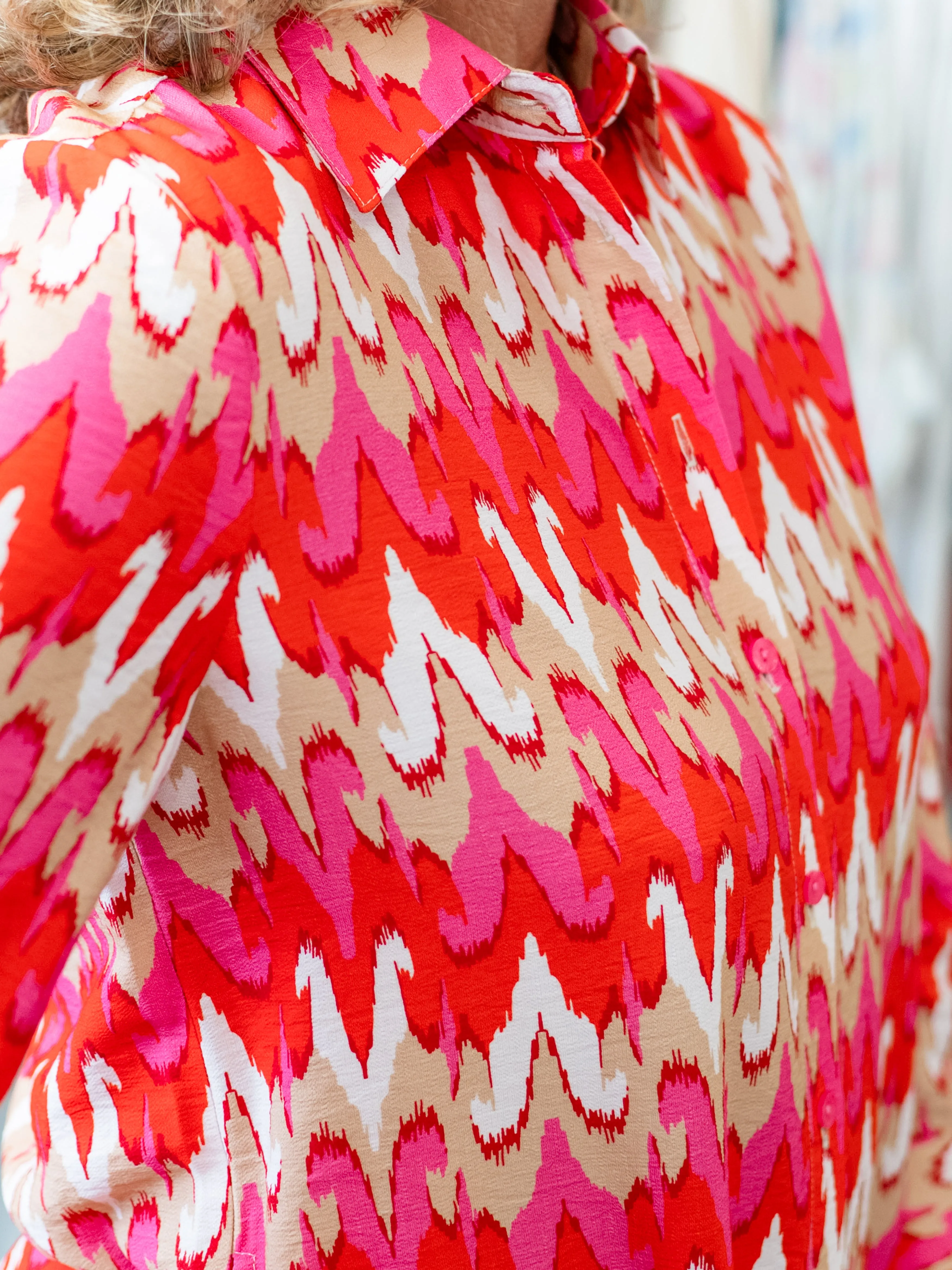 3/4 Sleeve Button Down Dress by Boho Chic