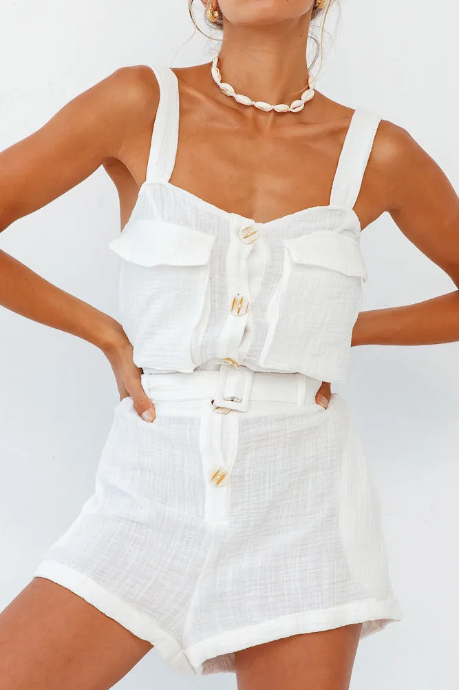 Amazon Playsuit White