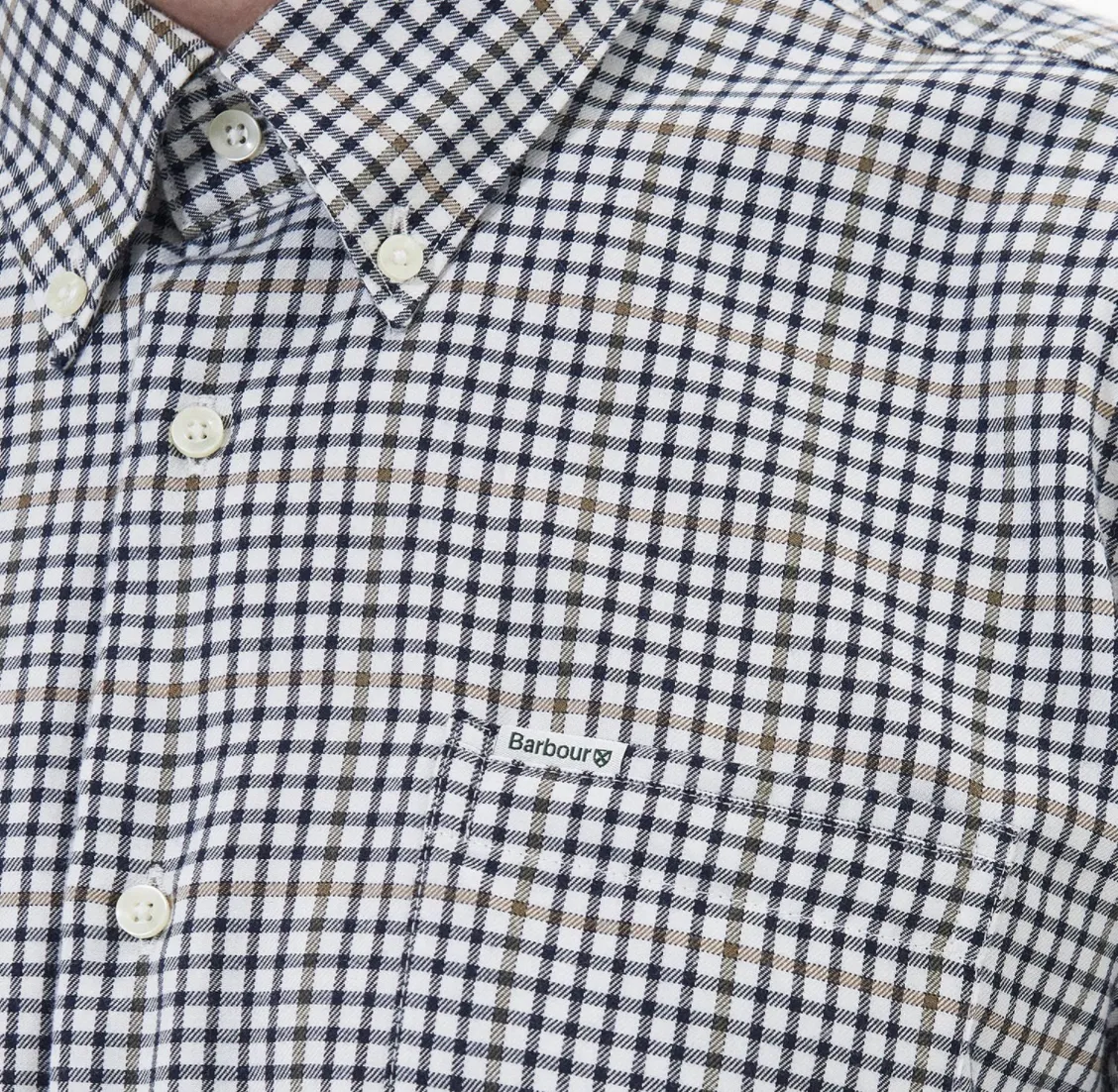 Barbour Henderson Thermo Weave Shirt - Whisper WHT
