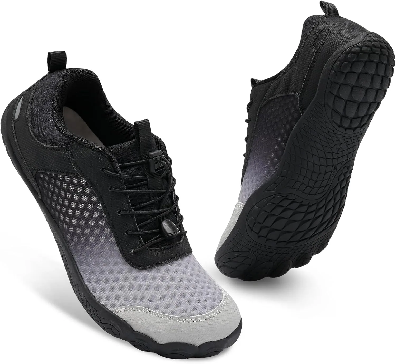BARERUN Water Shoes Women Men Quick-Dry Wide Toe Athletic Hiking Water Sports Shoes Adjustable Zero Drop Barefoot Shoes for Beach Swim Kayaking Surfing Walking Training