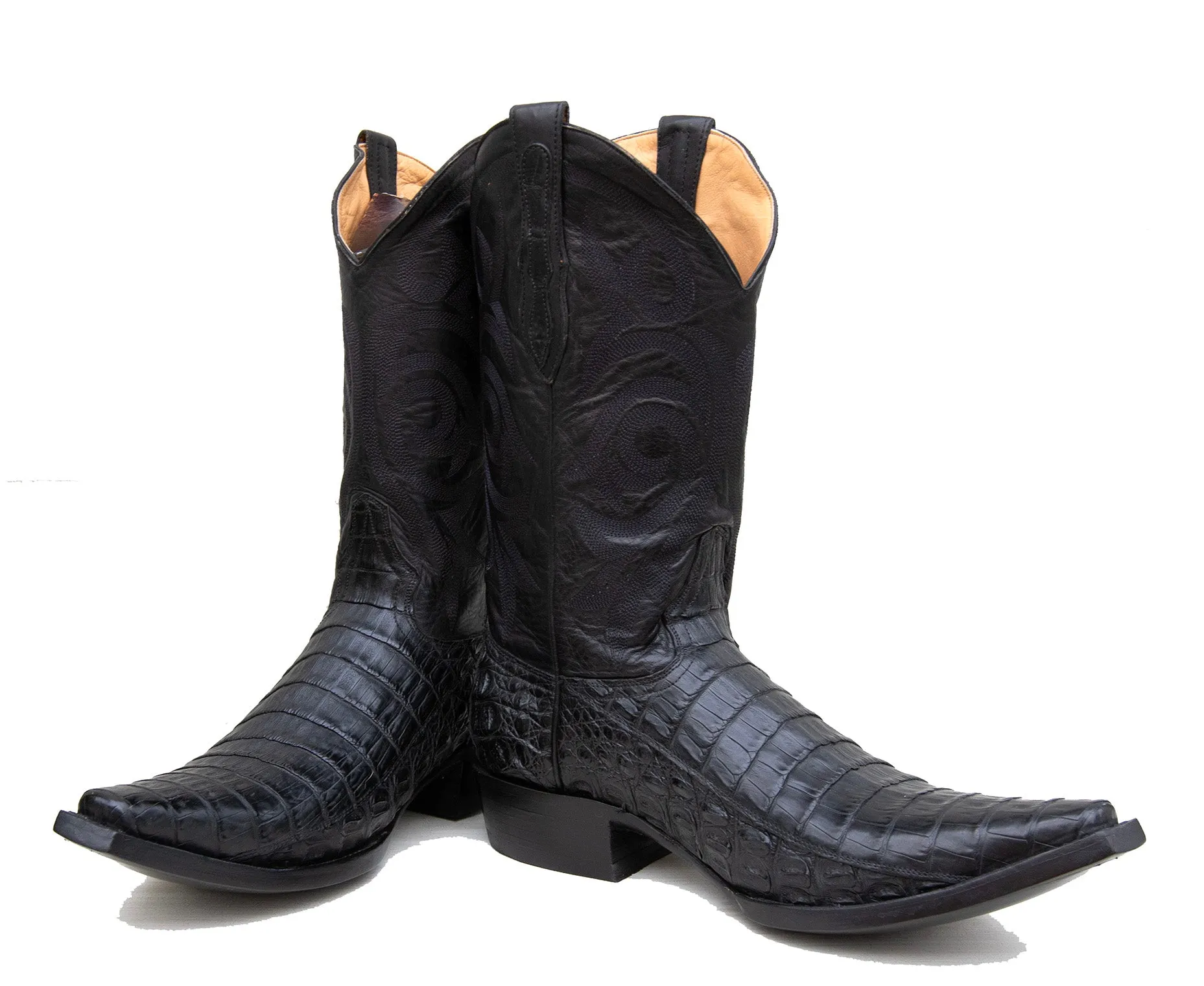 Black Caiman Boots
