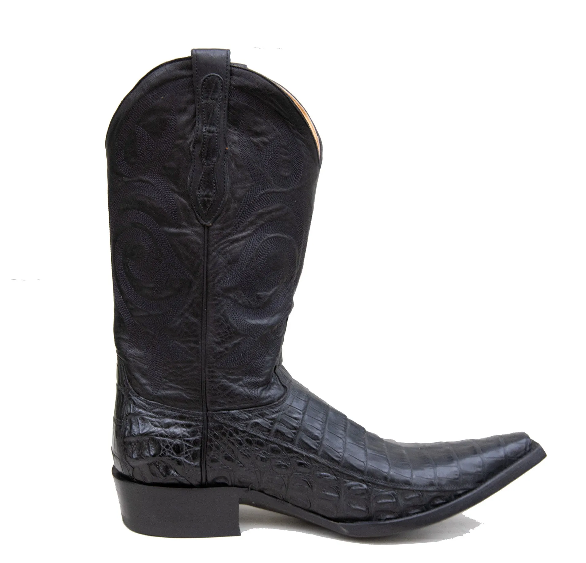 Black Caiman Boots