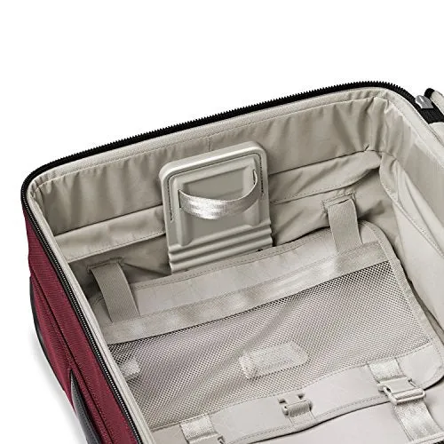 Briggs & Riley Transcend-Softside Carry-On Spinner Luggage, Merlot, 22-Inch