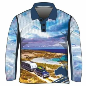 Camping & Caravanning | Sky Blue Fishing Shirt Pre-Order