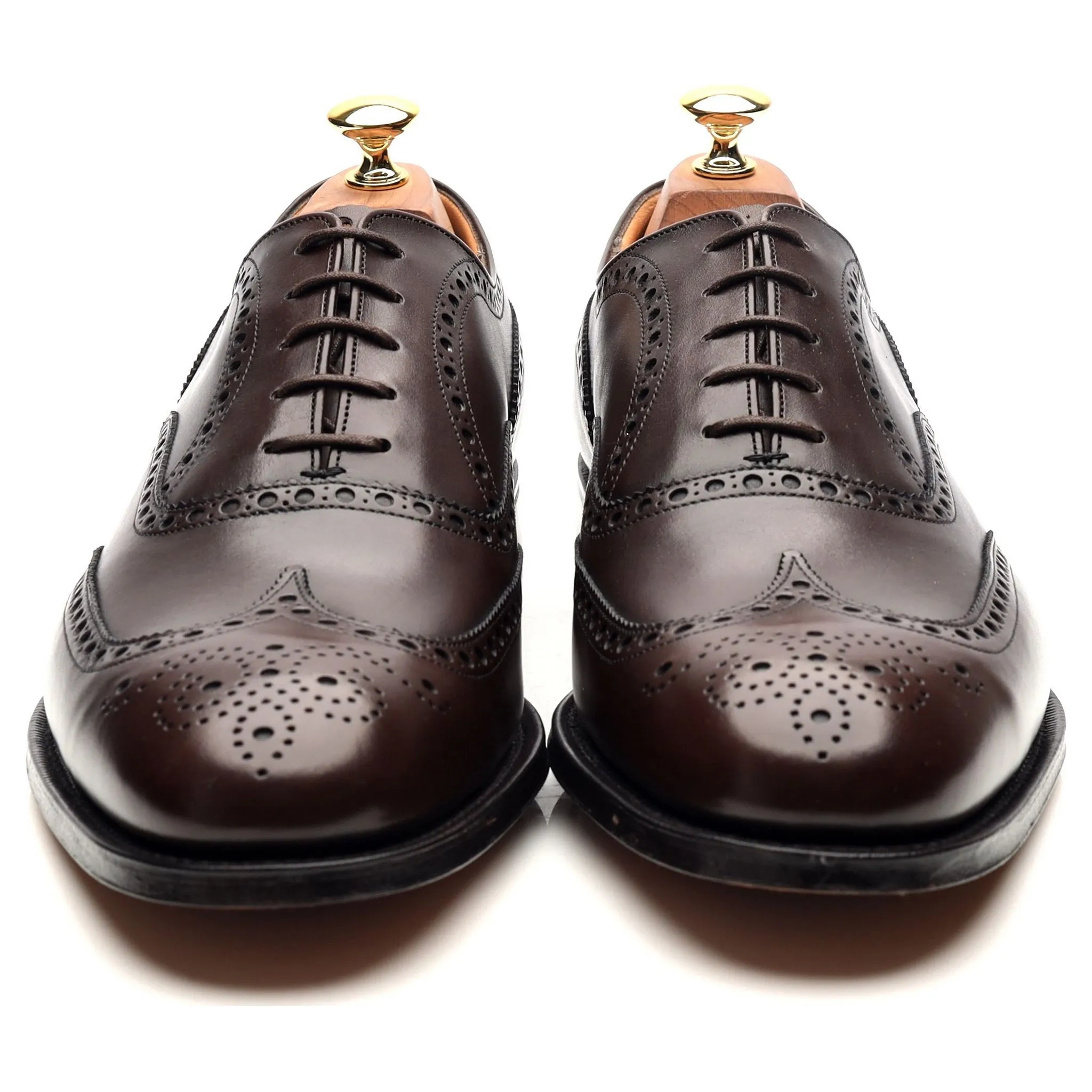 'Chetwynd' Dark Brown Leather Oxford Brogues UK 10 F