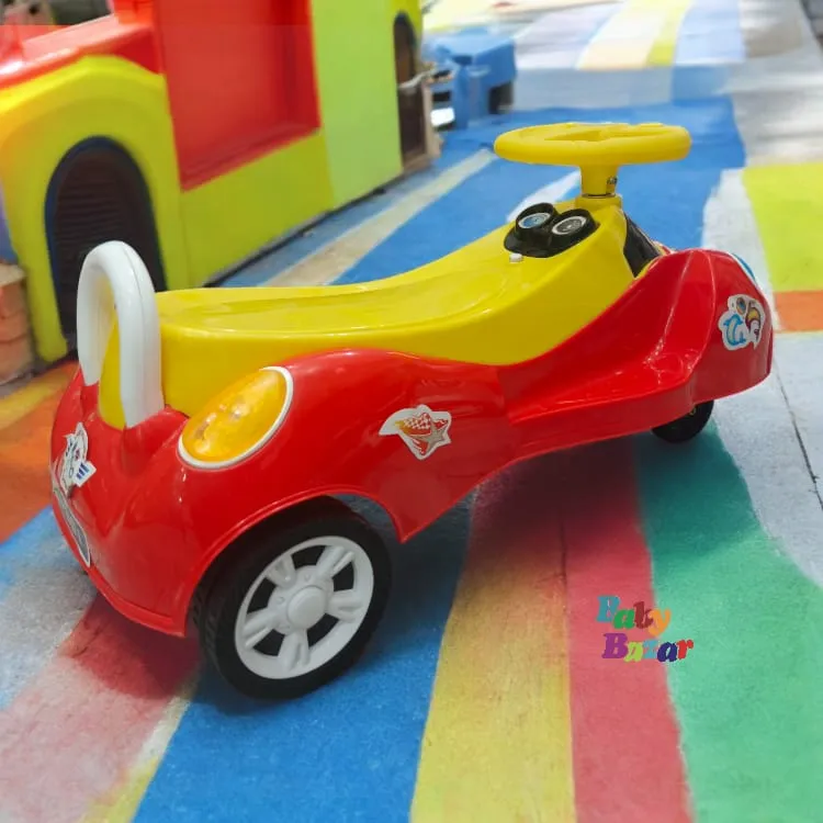 Children's Twisting Car Swing Car For Baby Kids for Red color