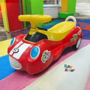 Children's Twisting Car Swing Car For Baby Kids for Red color