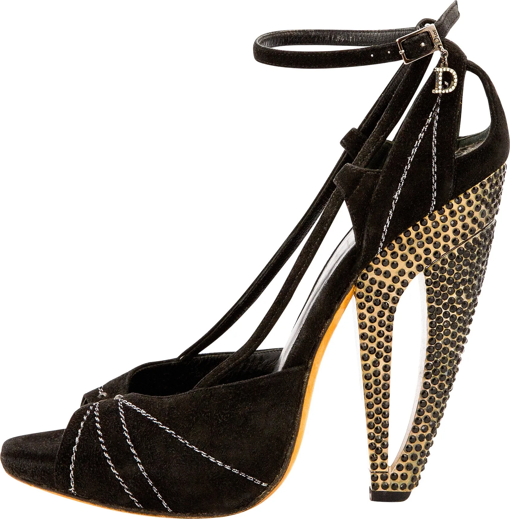 Christian Dior Spring 2008 Runway Swarovski Embellished Platform Sandals