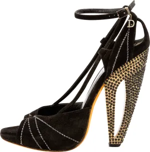 Christian Dior Spring 2008 Runway Swarovski Embellished Platform Sandals