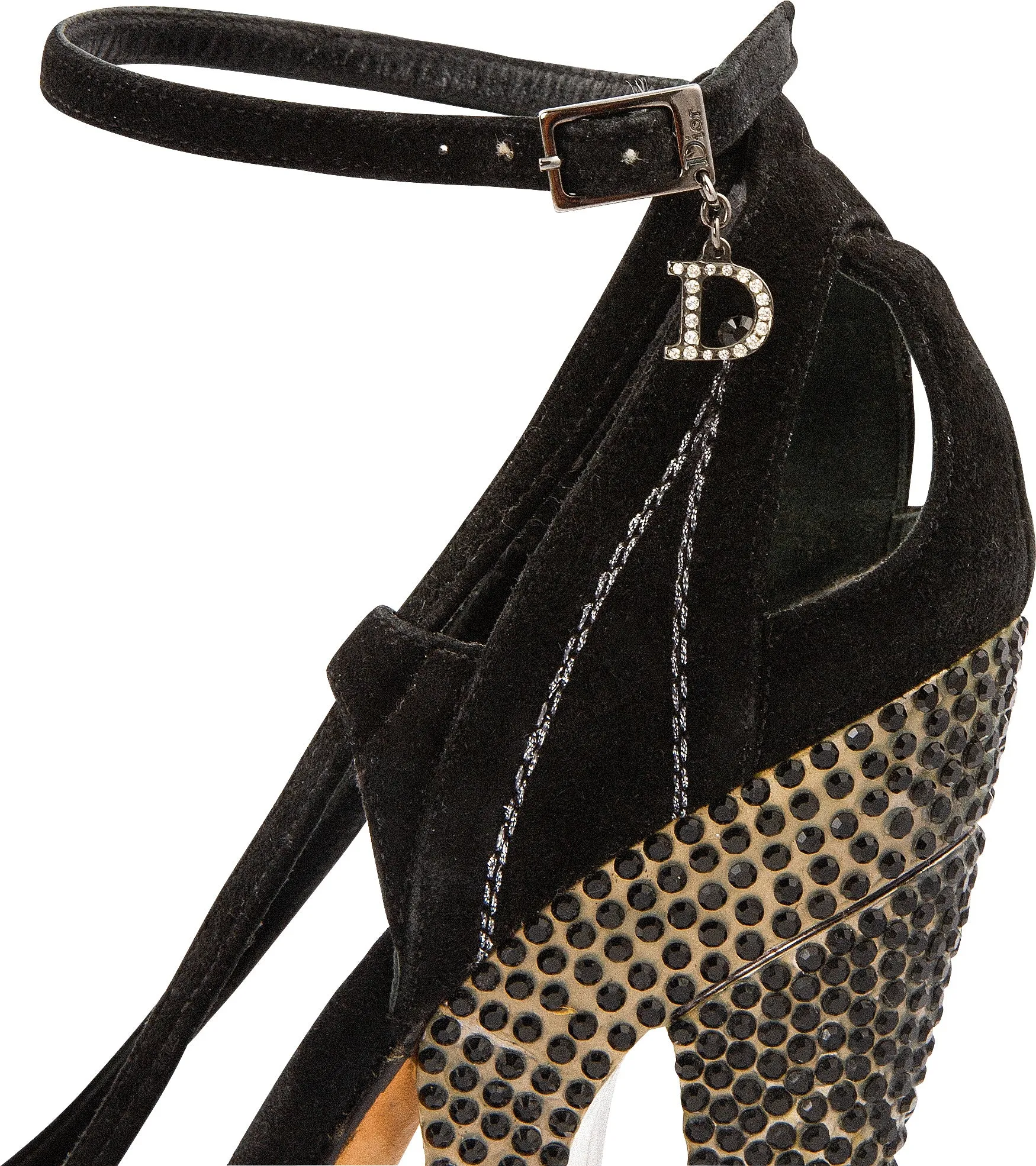 Christian Dior Spring 2008 Runway Swarovski Embellished Platform Sandals