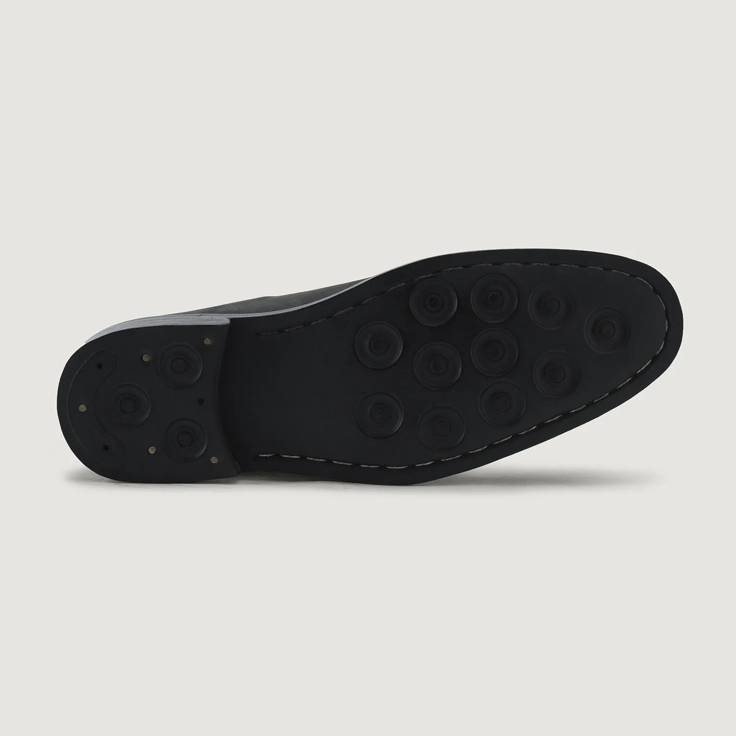 Clarkson Chelsea Black Nubuck Leather Boots - StudGuard
