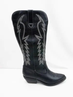 Classic Black Western Boots