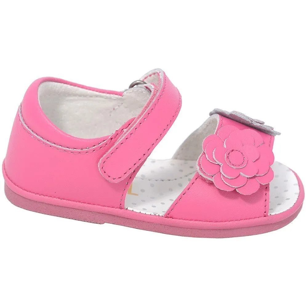 Cute Fuchsia Flower Strap Spring Sandals Baby Girls 1-Toddler 7