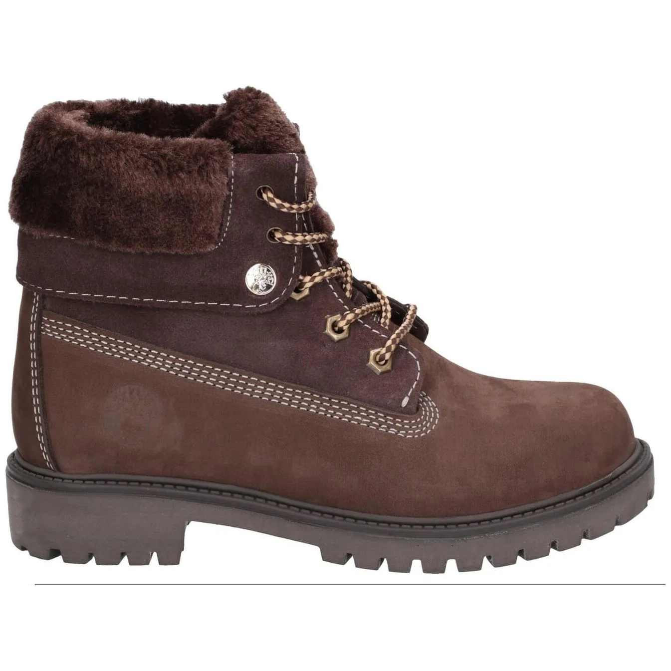 Darkwood Walnut Ii Casual Walking Boots Womens