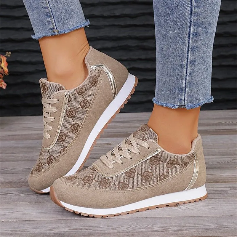 Deborah | Sporty Floral Print Sneakers