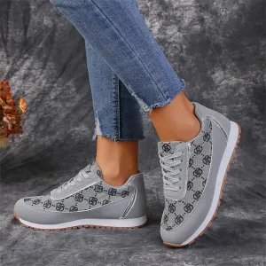 Deborah | Sporty Floral Print Sneakers