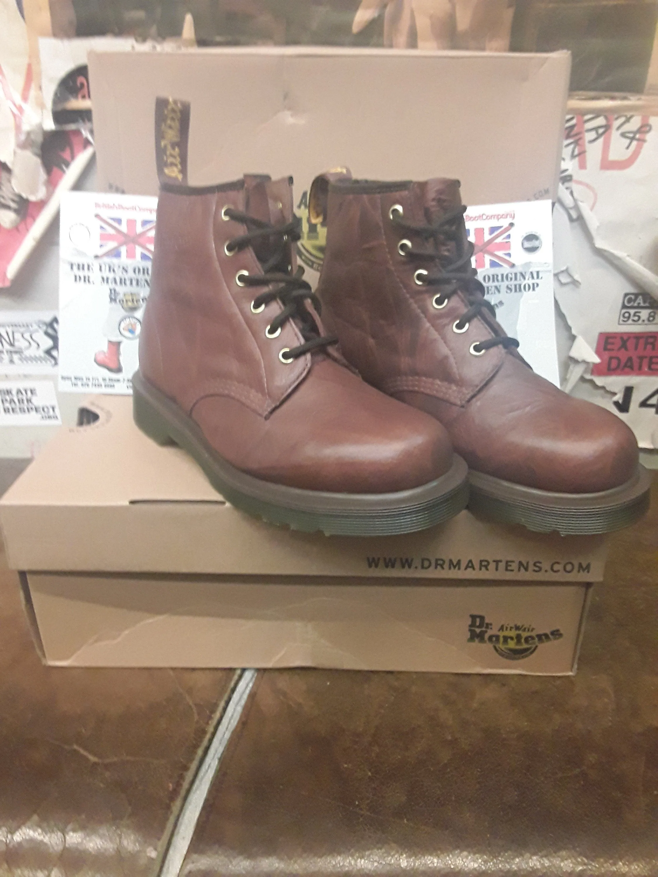 Dr Martens 101, Limited Edition, Mens Brown Leather, Ankle Boots, 6 Hole Boots / Various Sizes