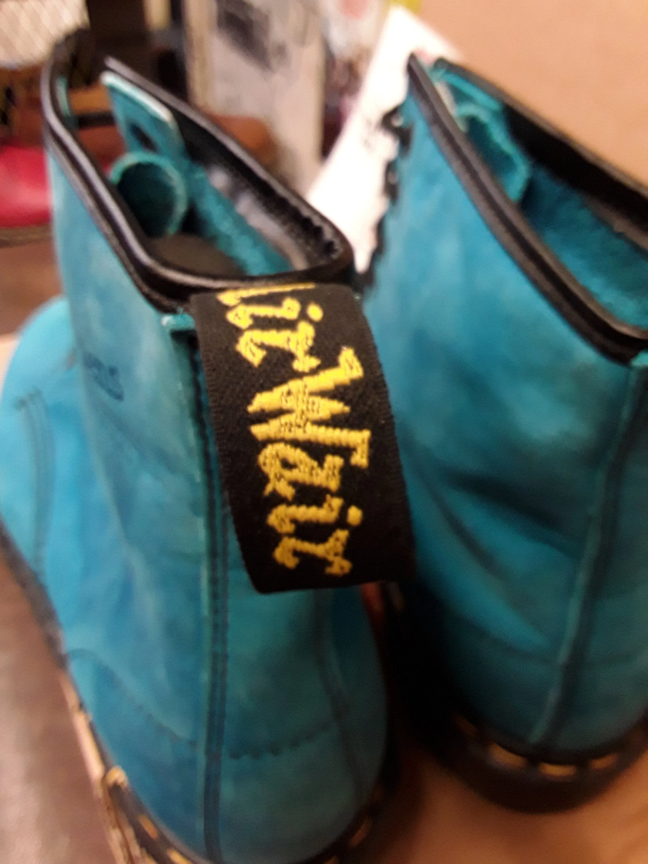 Dr Martens Turquoise Nubuck 1460z SIZE 6 and a 6.5.  Made in England