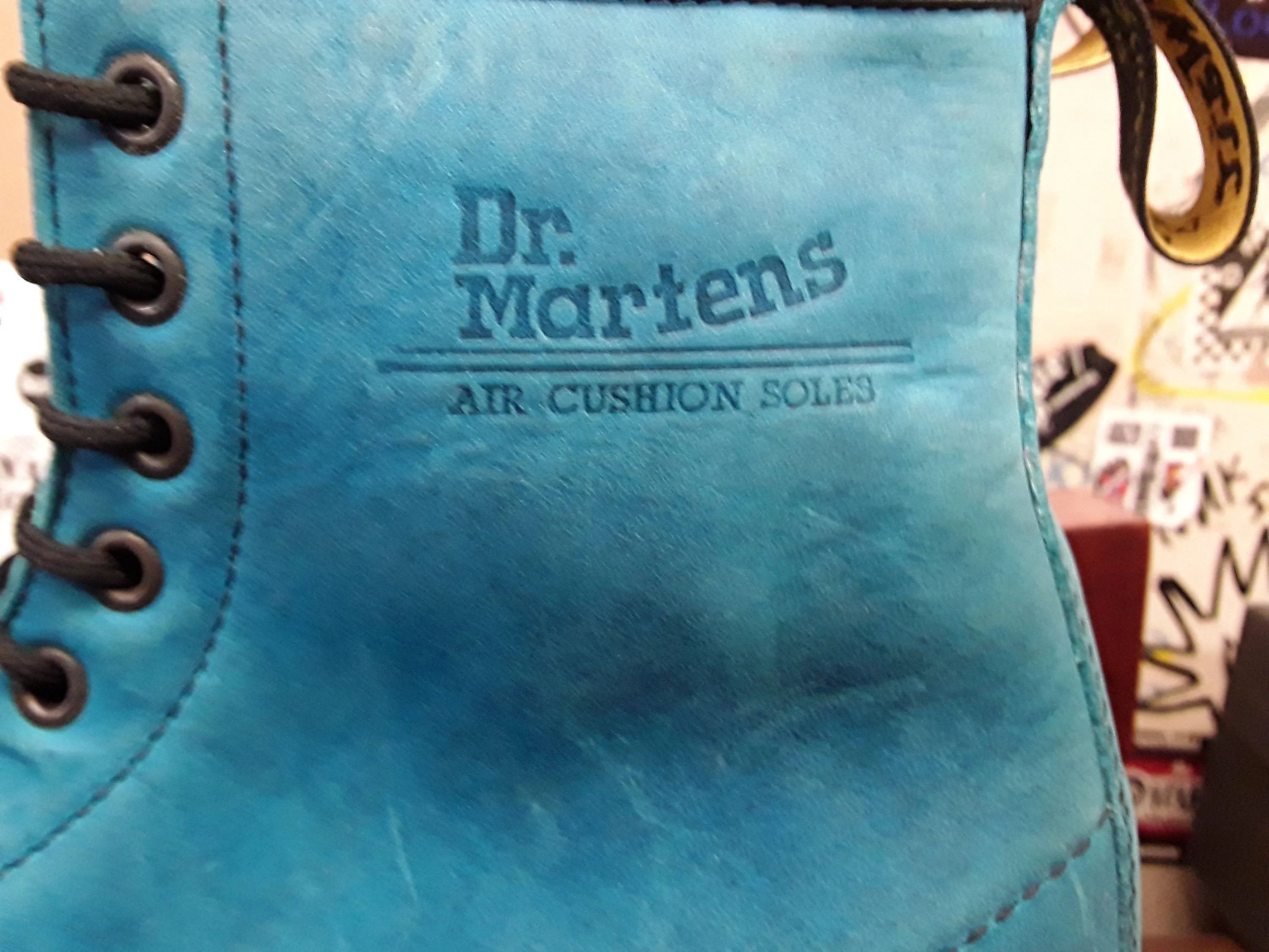 Dr Martens Turquoise Nubuck 1460z SIZE 6 and a 6.5.  Made in England