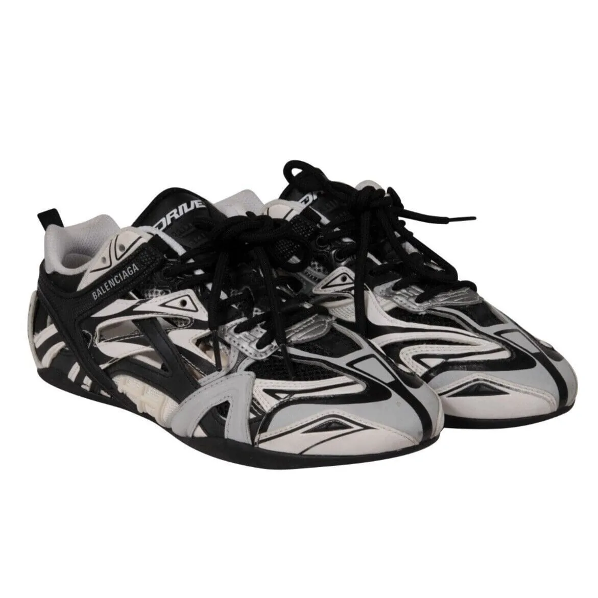 Drive Sneakers US 7 EU 37 Light Gray Black White Trainers