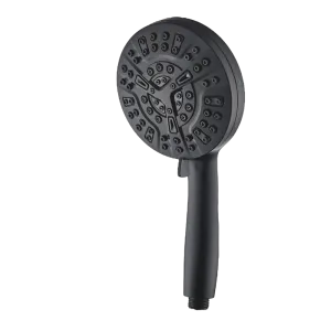 EcoLux 10 Mode High Pressure Shower Head (Filtered) Black Add-on