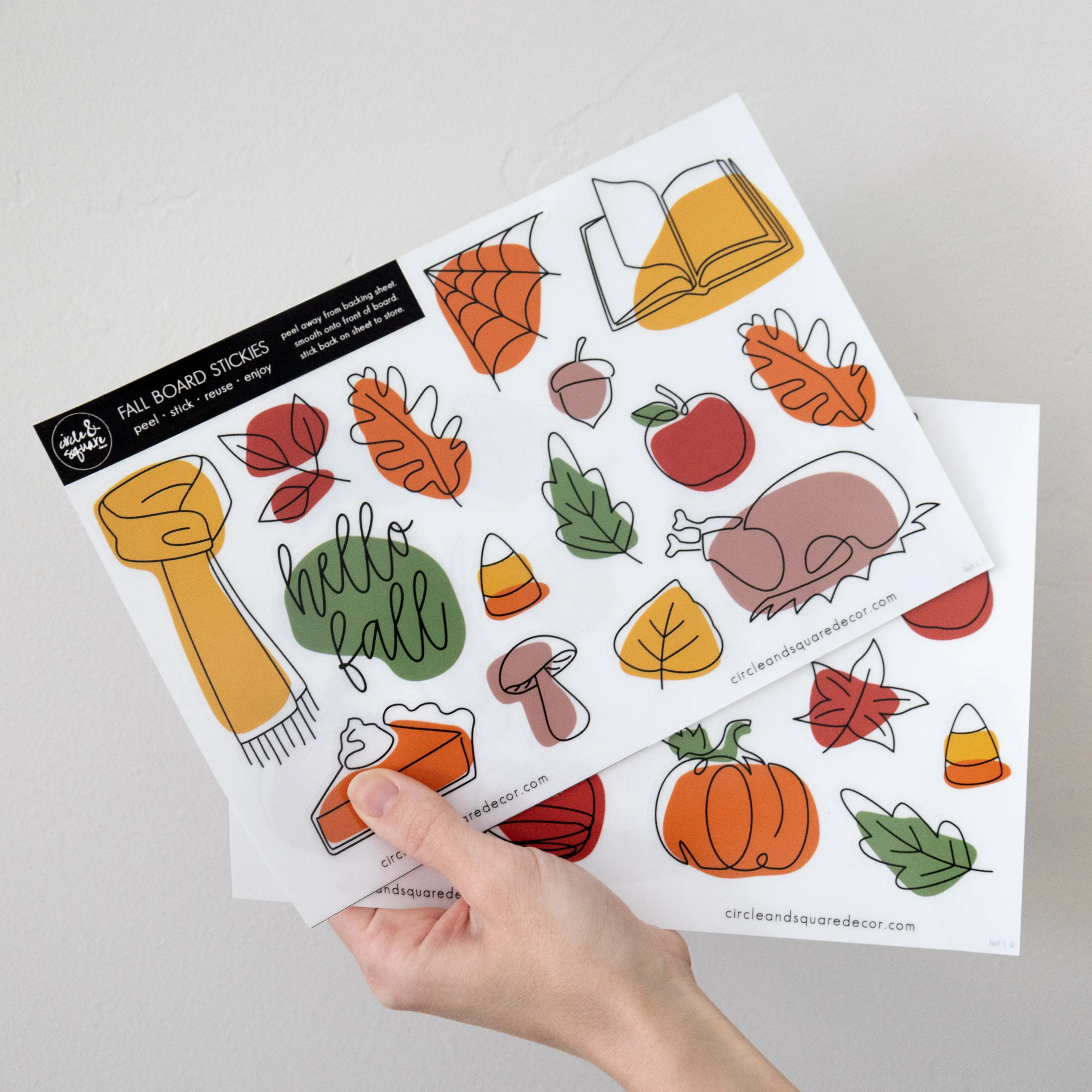 Fall Seasonal Board Stickies