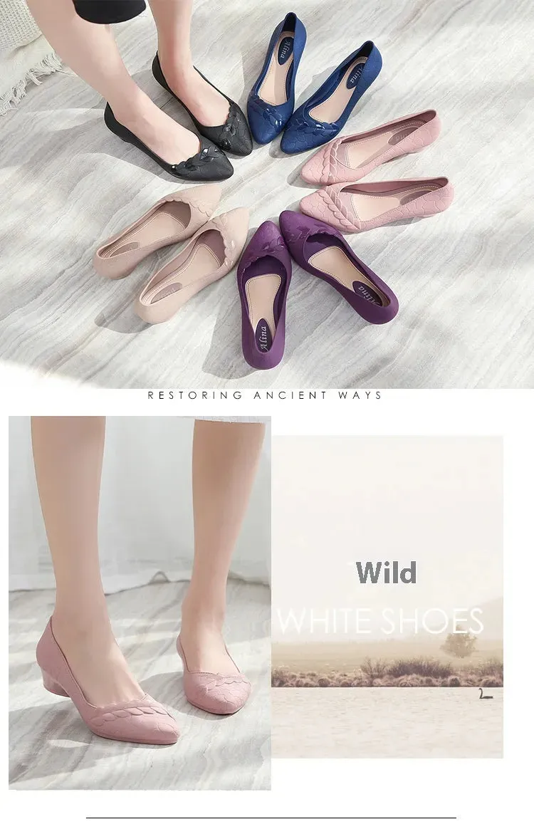 Fashion Shoes Women's Low-cut Mid-heel Sandals