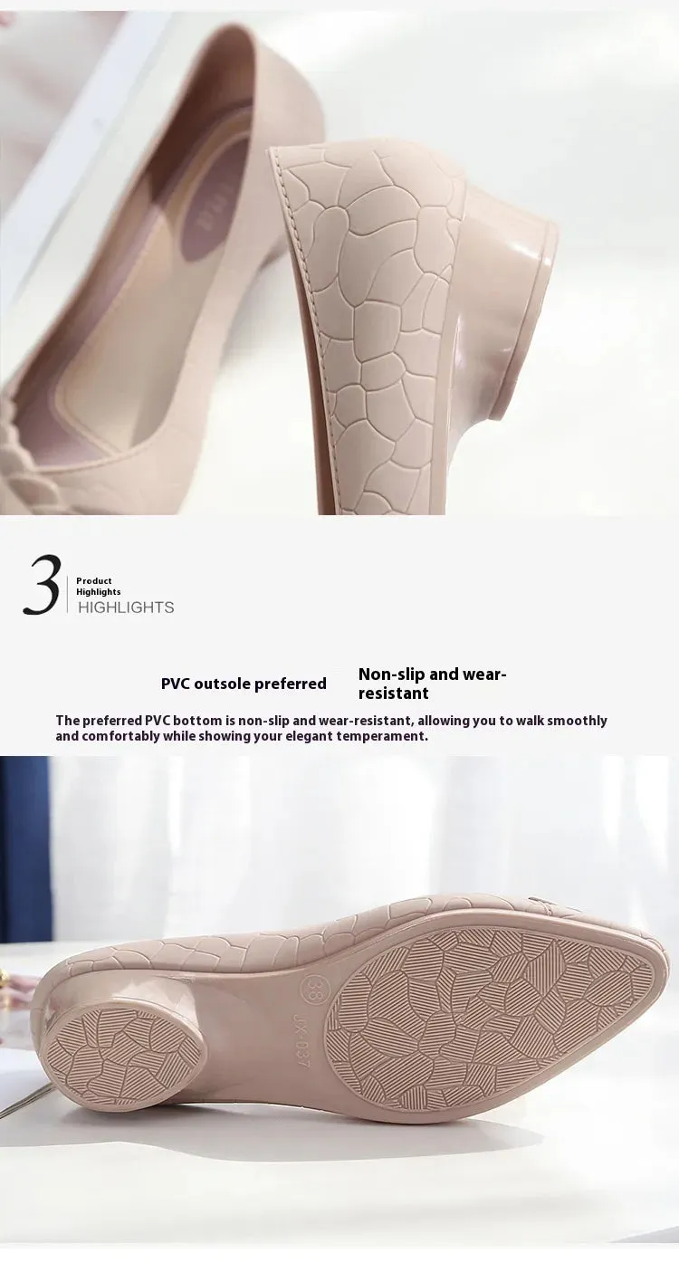 Fashion Shoes Women's Low-cut Mid-heel Sandals