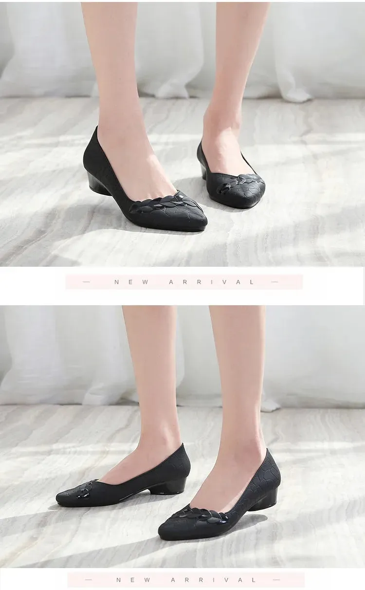 Fashion Shoes Women's Low-cut Mid-heel Sandals