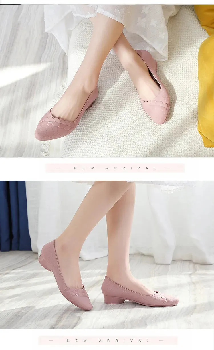 Fashion Shoes Women's Low-cut Mid-heel Sandals