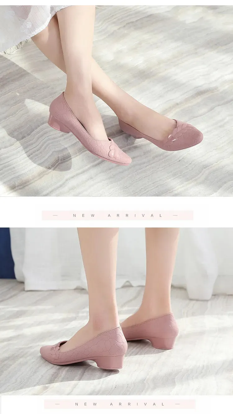 Fashion Shoes Women's Low-cut Mid-heel Sandals