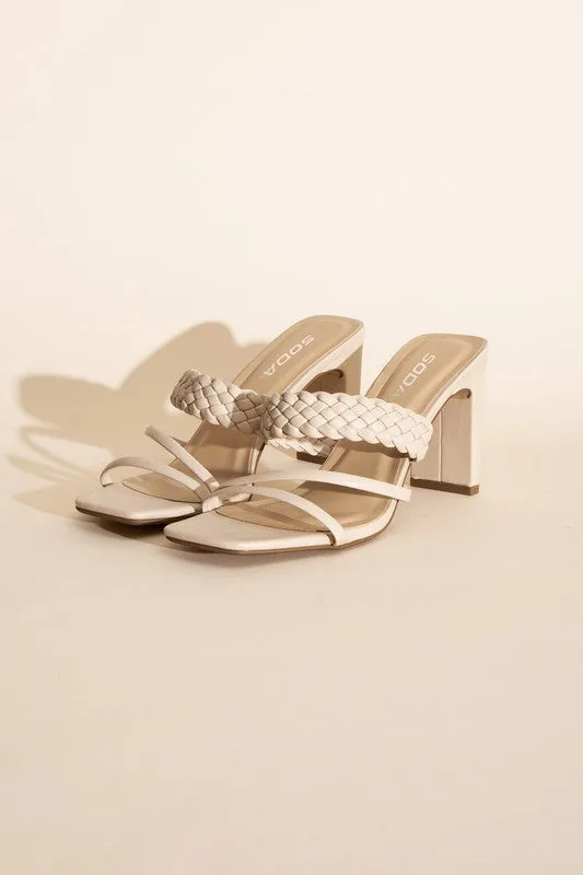 FS CLEARANCE CARMEN-S Braided Strap Sandal Heels
