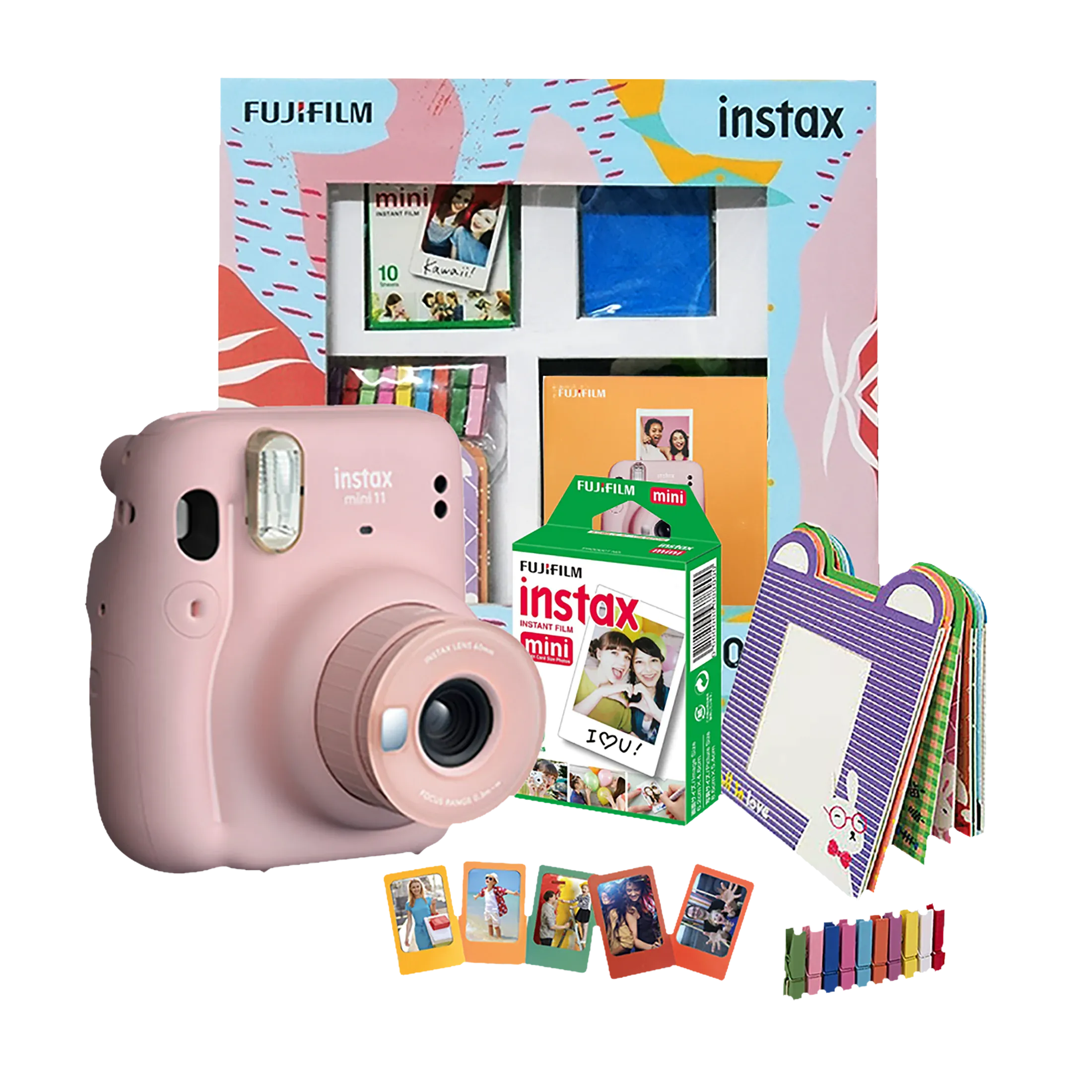 Fujifilm Instax Mini 11 Delight Box (Blush Pink) With 10 Instant Films