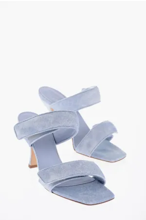 Giaborghini Stonewashed Denim PERNI Sandals 10cm