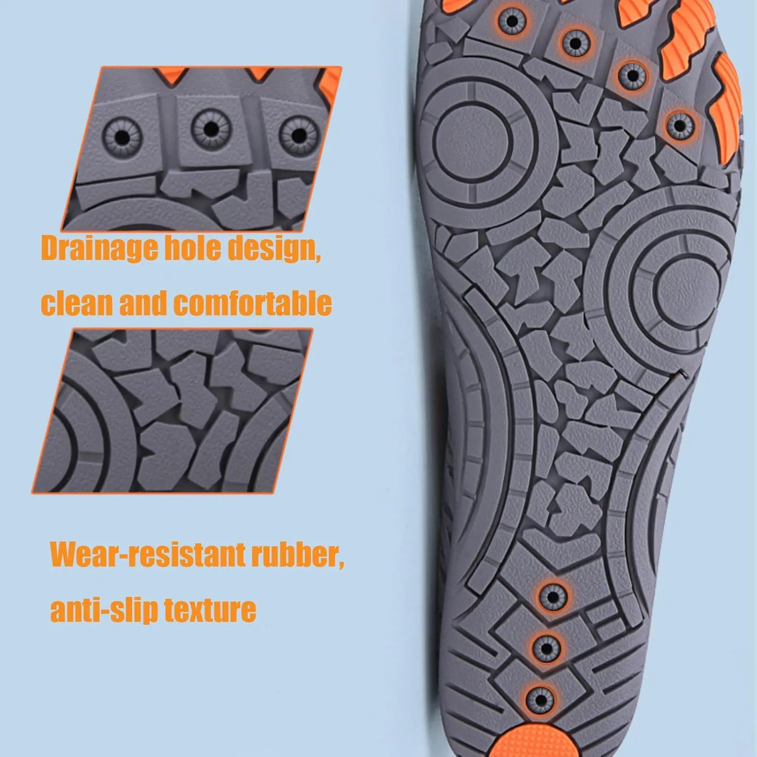 Grounded Freedom Shoes, Hike Barefoot Footwear Womens Men, Wide Toe Box Quick Dry Water Shoes Beach Sneakers