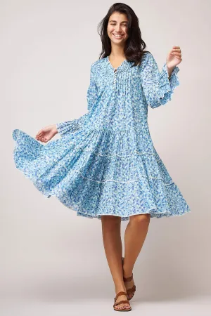 Handprint Dream Apparel Tamarind AN612B Shimmer Aqua Dress