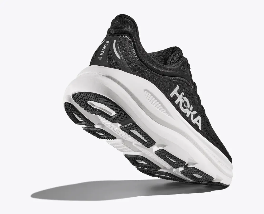 Hoka One One Women's Bondi 9 Sneaker Black / White