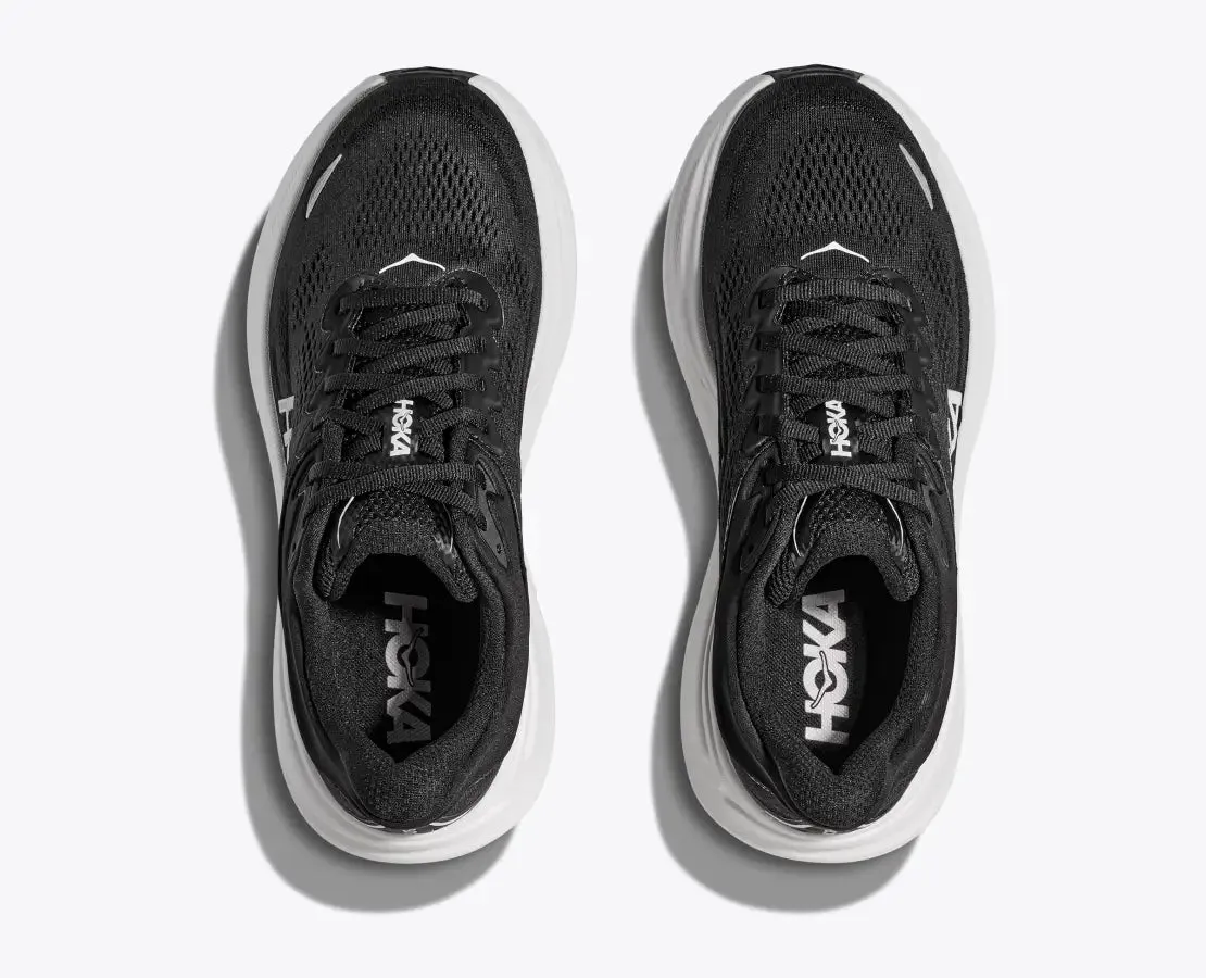 Hoka One One Women's Bondi 9 Sneaker Black / White