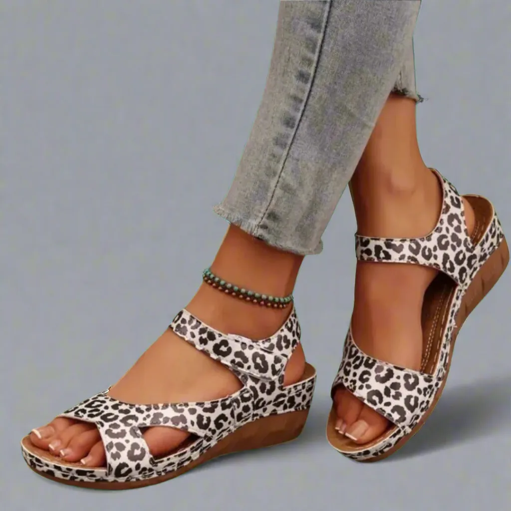 Ilona | Artisan Crafted Wedge Sandals in Premium Quality Materials