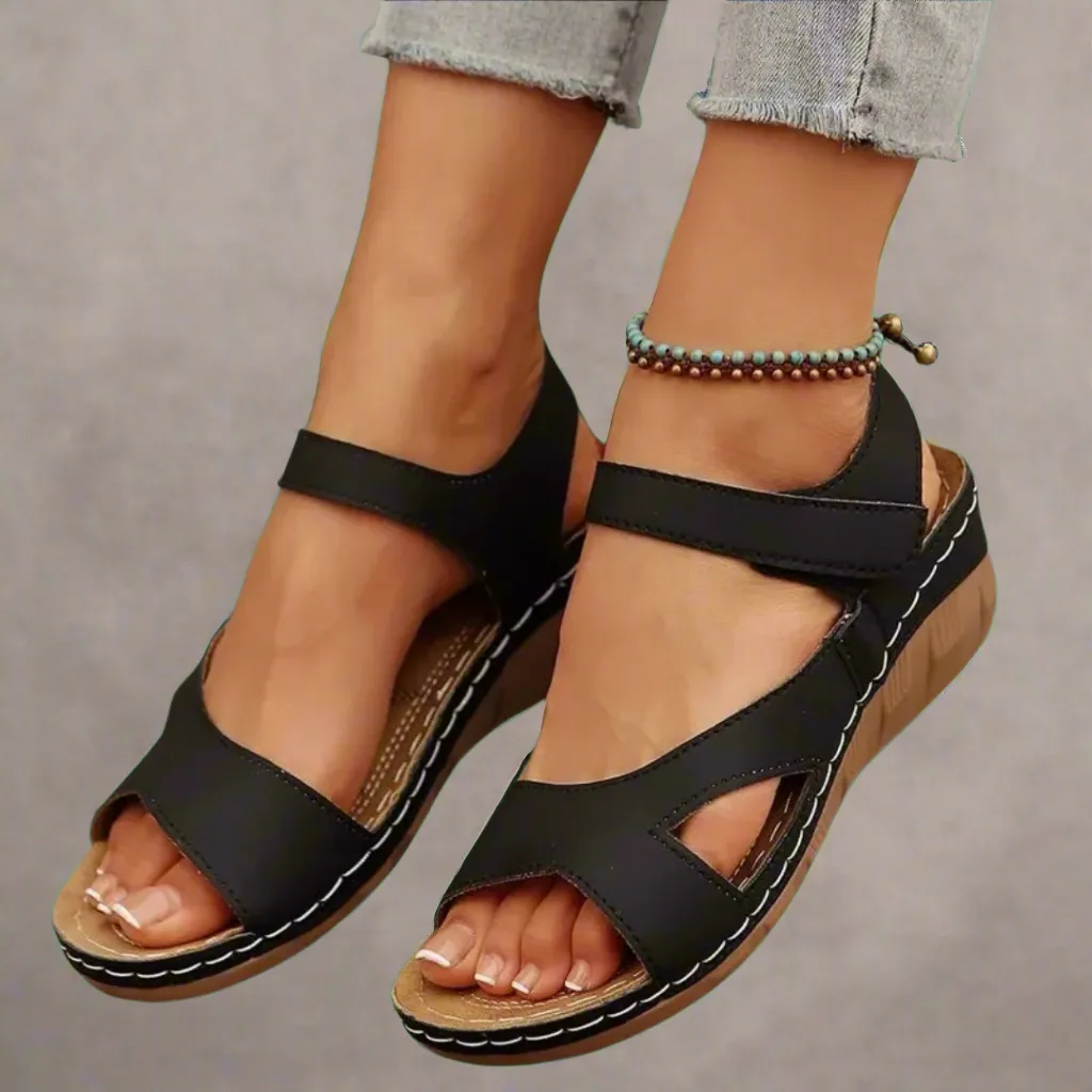 Ilona | Artisan Crafted Wedge Sandals in Premium Quality Materials