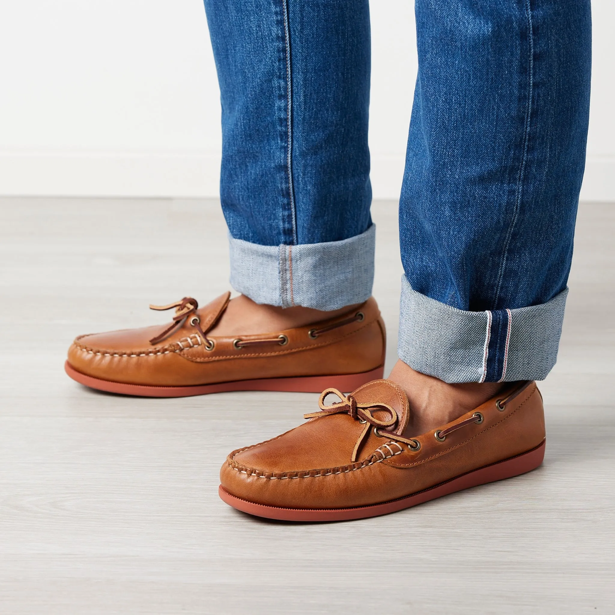 In Stock Men’s Canoe Shoe: Whiskey