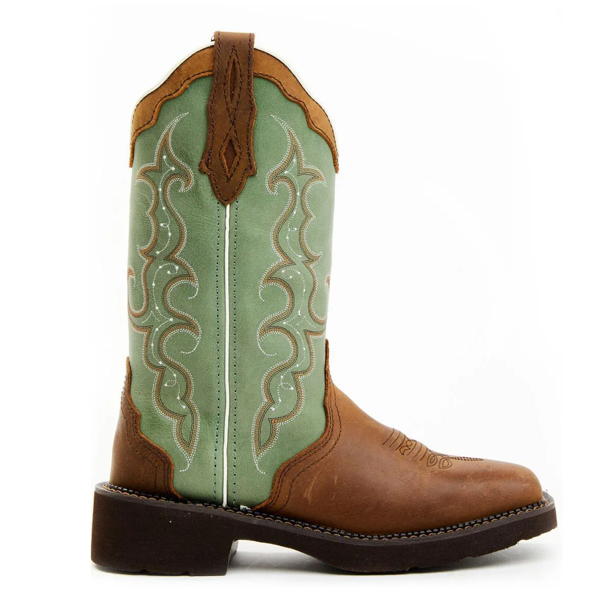 Justin Women's Raya western Boots Broad Square Toe