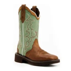 Justin Women's Raya western Boots Broad Square Toe