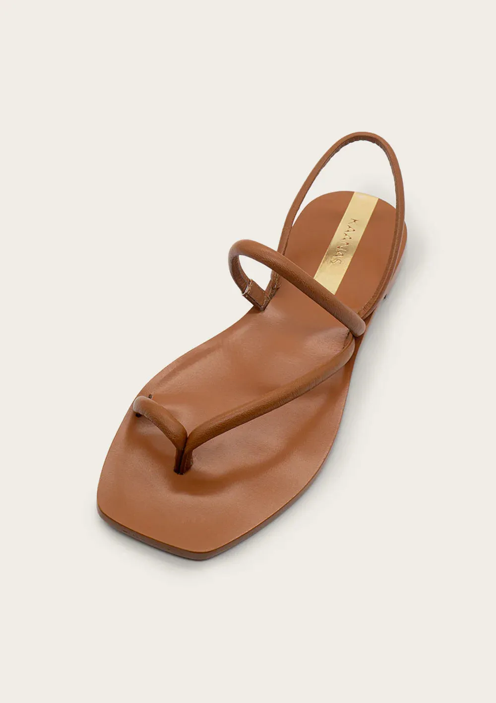 KAANAS Aztec Strappy Sandal - Tan