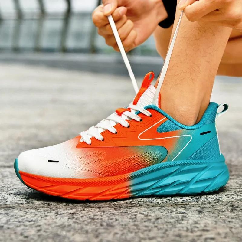 Kicxs MIA K1 Sneakers - Aqua/Orange